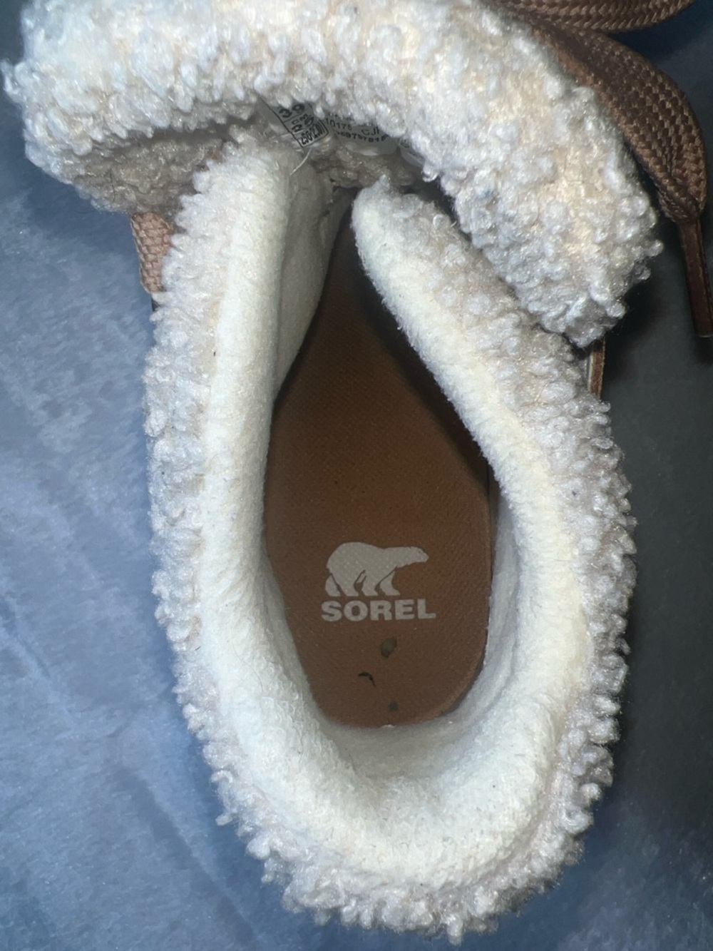Sorel Tan Lace-Up Shearling Boots - Picture 4 of 6